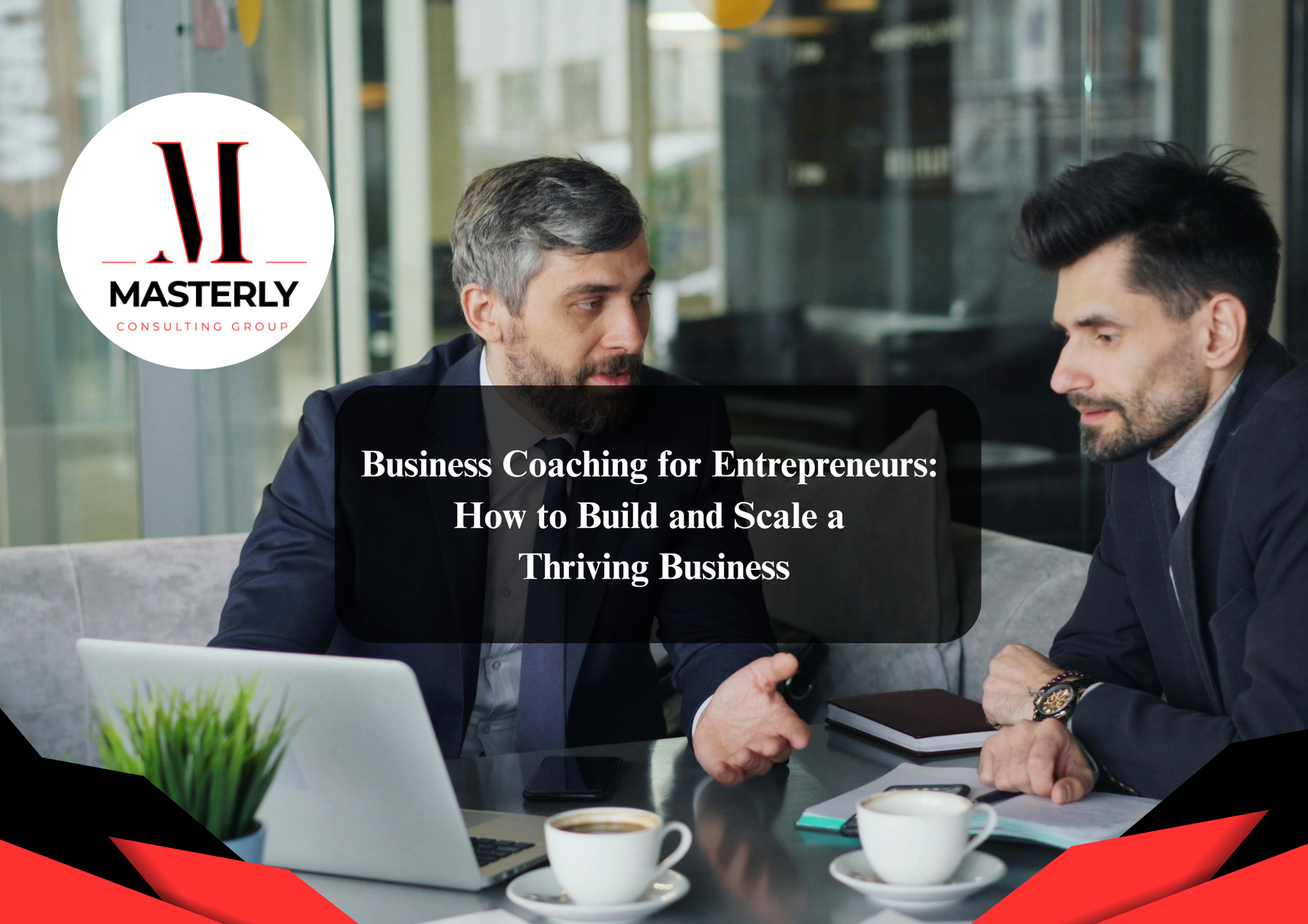 Business coach consulting client