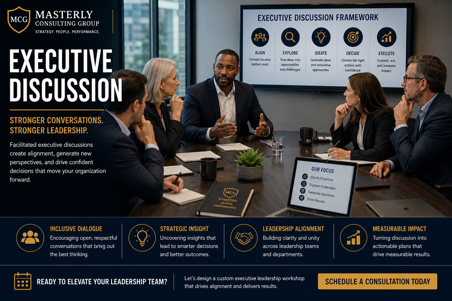 executive discussion; executive leadership workshop