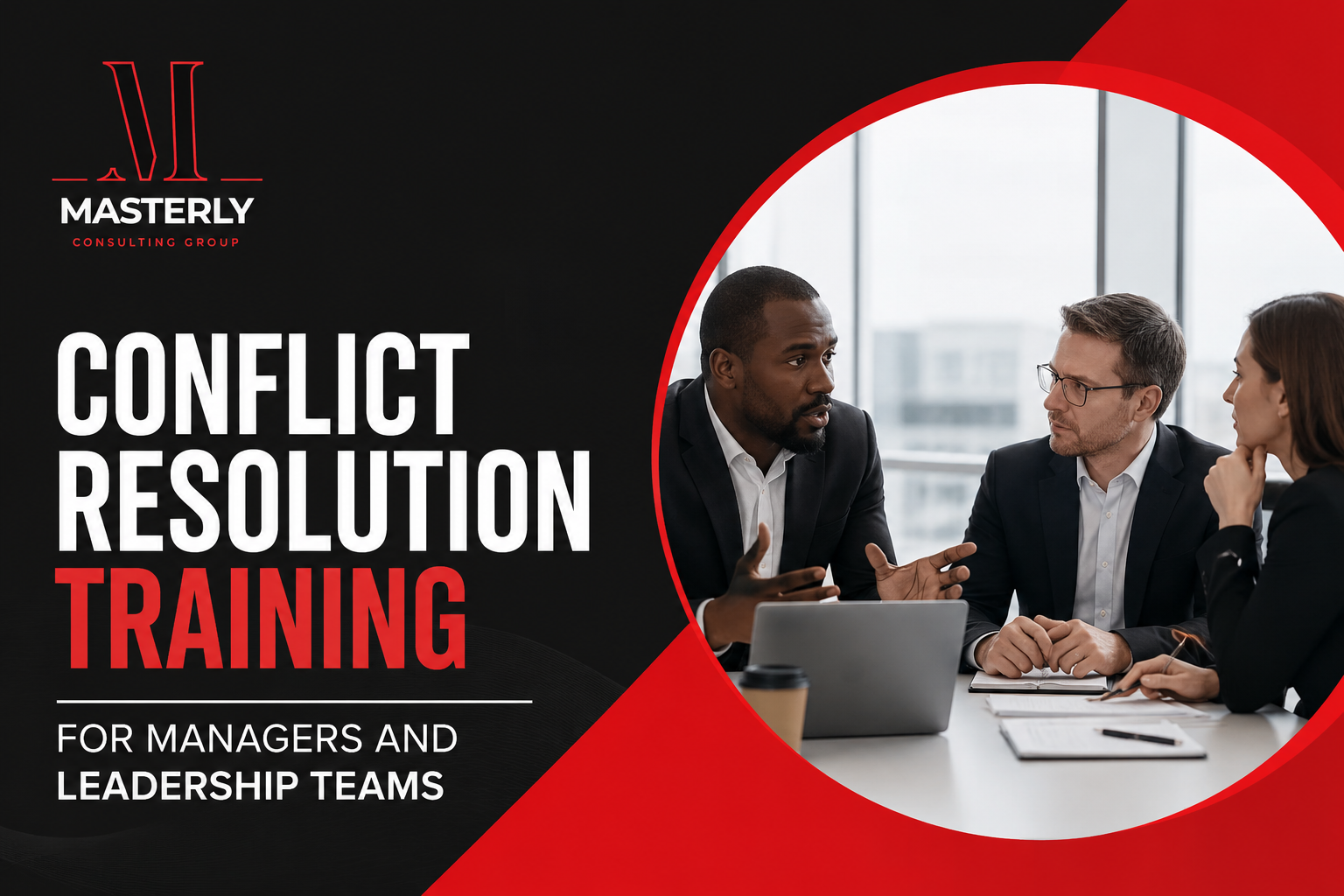 Conflict resolution training for managers leading workplace discussions