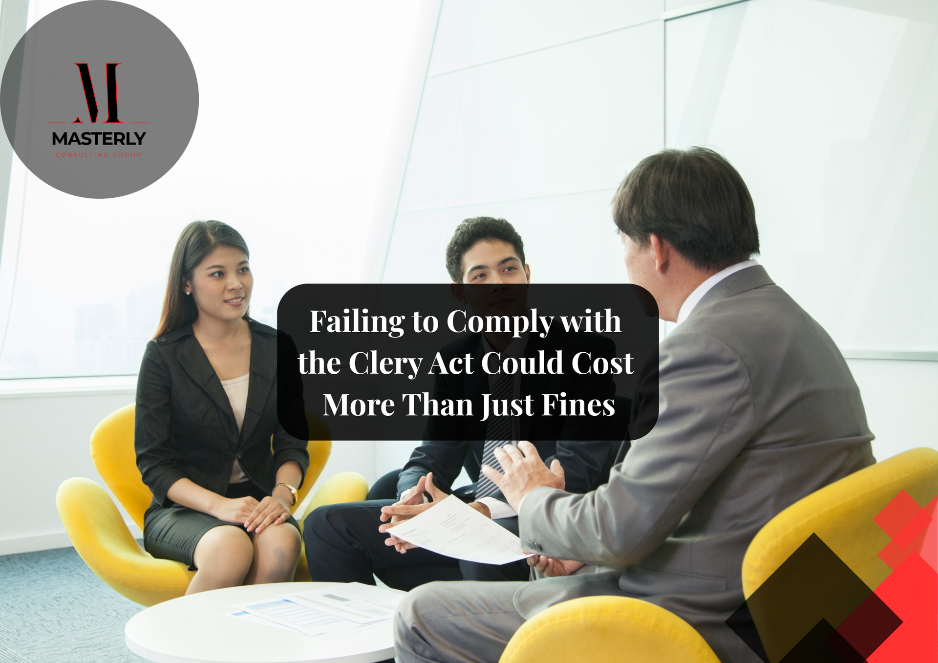 Team meeting at an education consulting firm