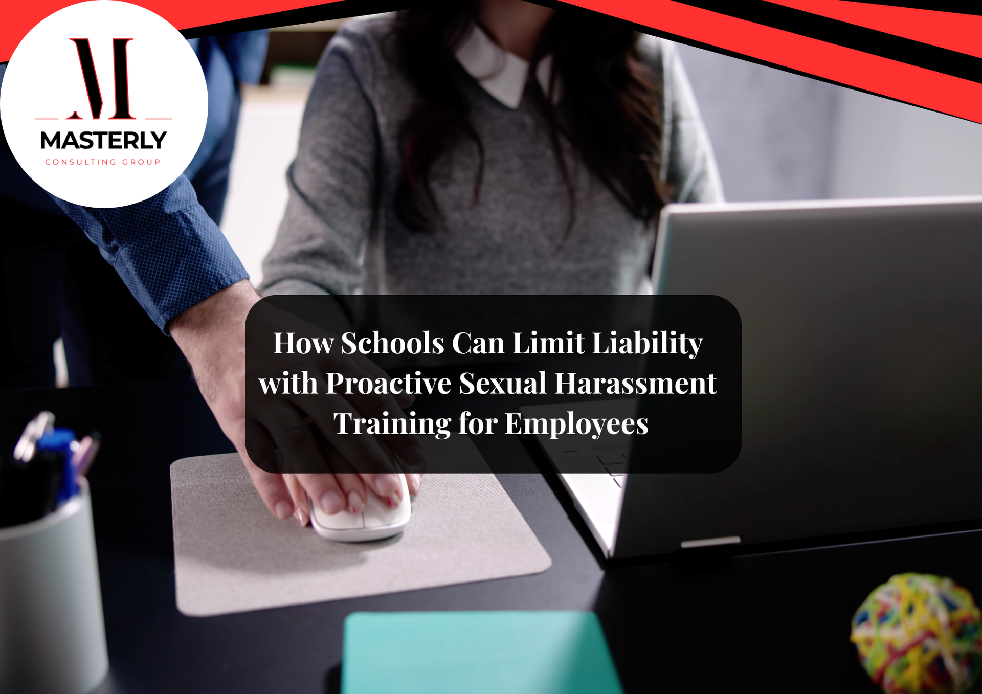Employees taking sexual harassment training online