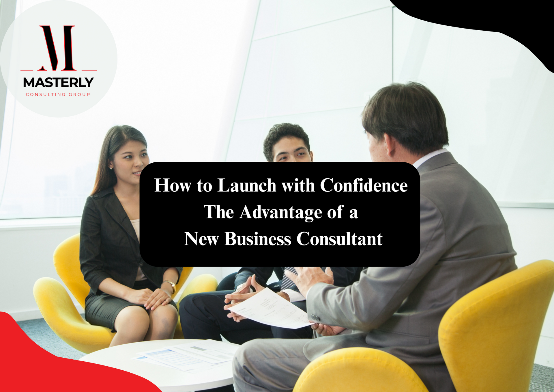Team providing business consulting services