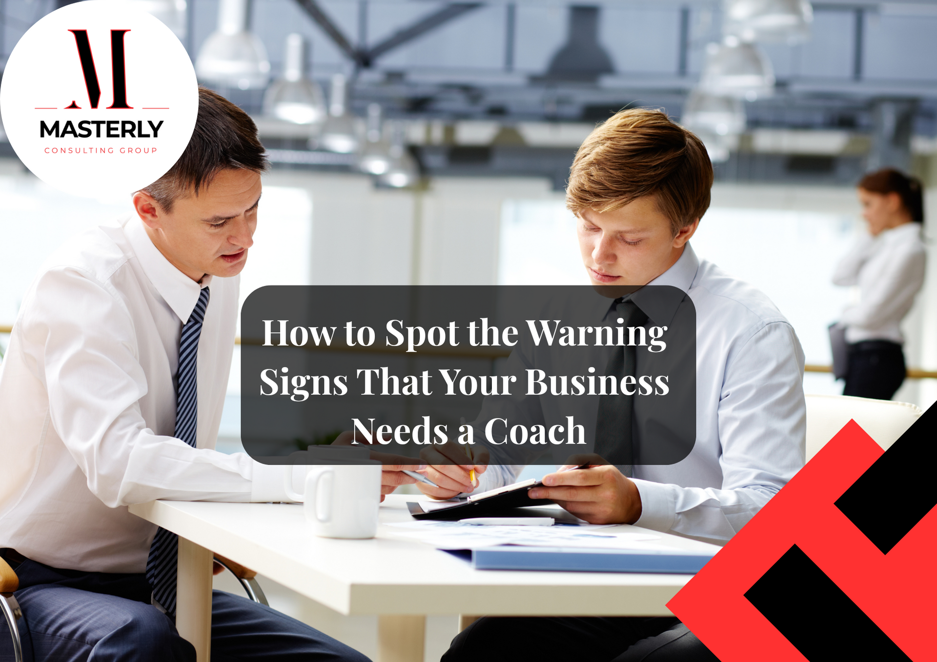 Professional business coach guiding entrepreneurs toward growth and success