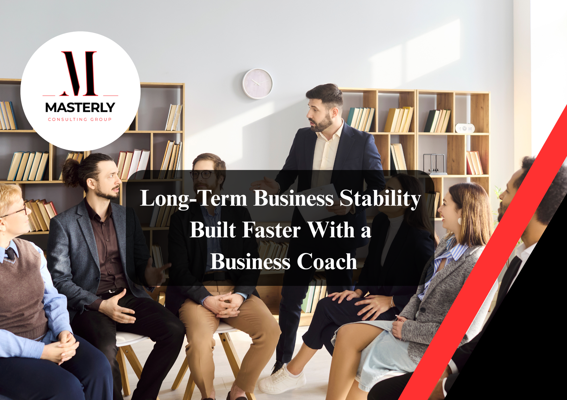 Business coach guiding entrepreneur in a coaching session.