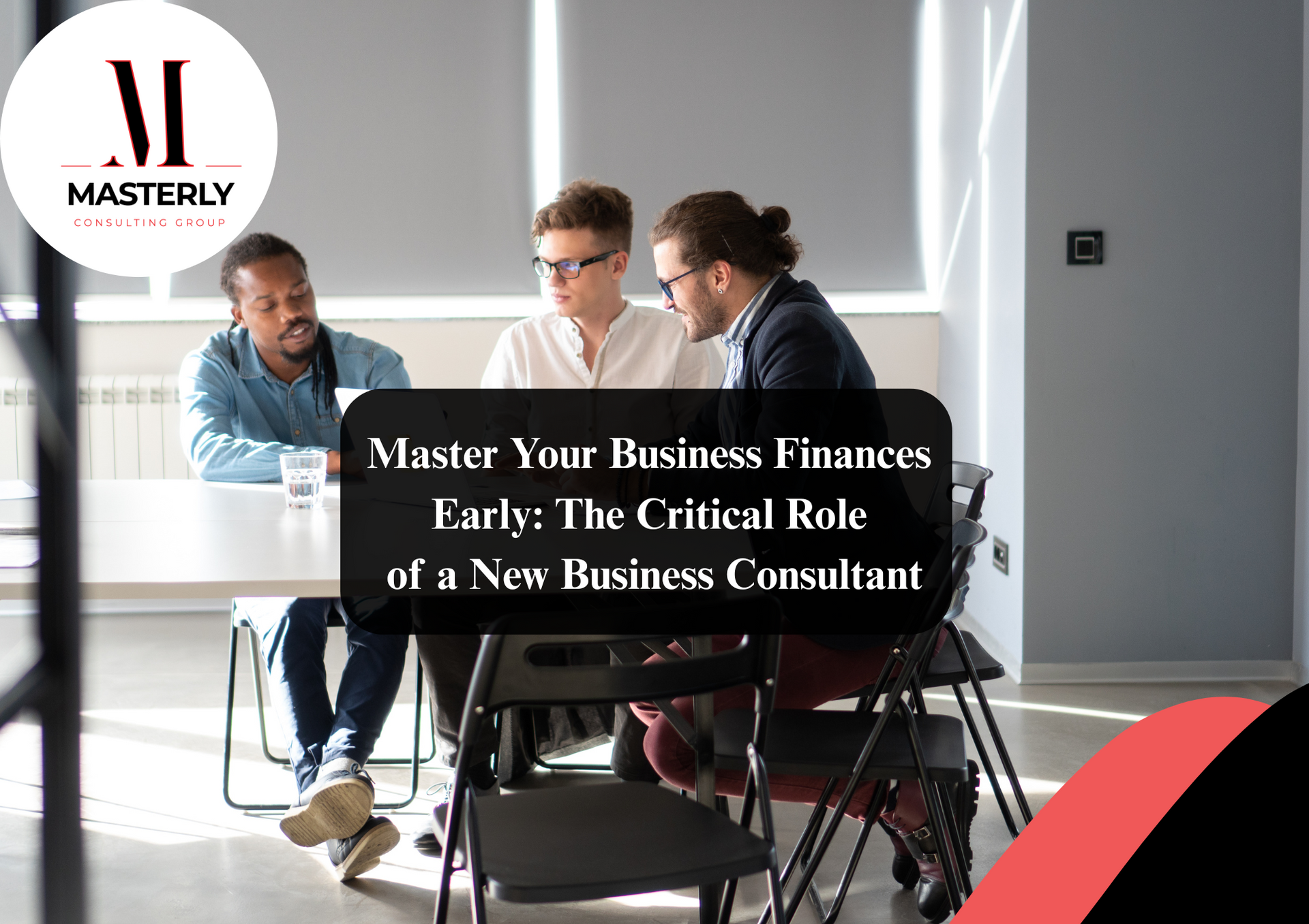 New business consultant advising clients.