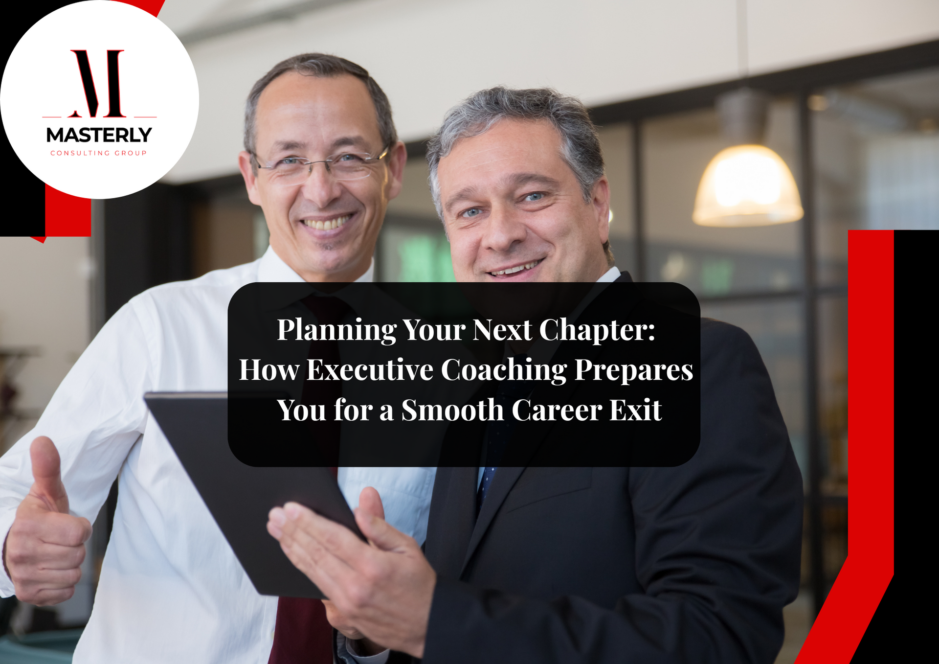 Executive coaching session focused on leadership development and career growth.