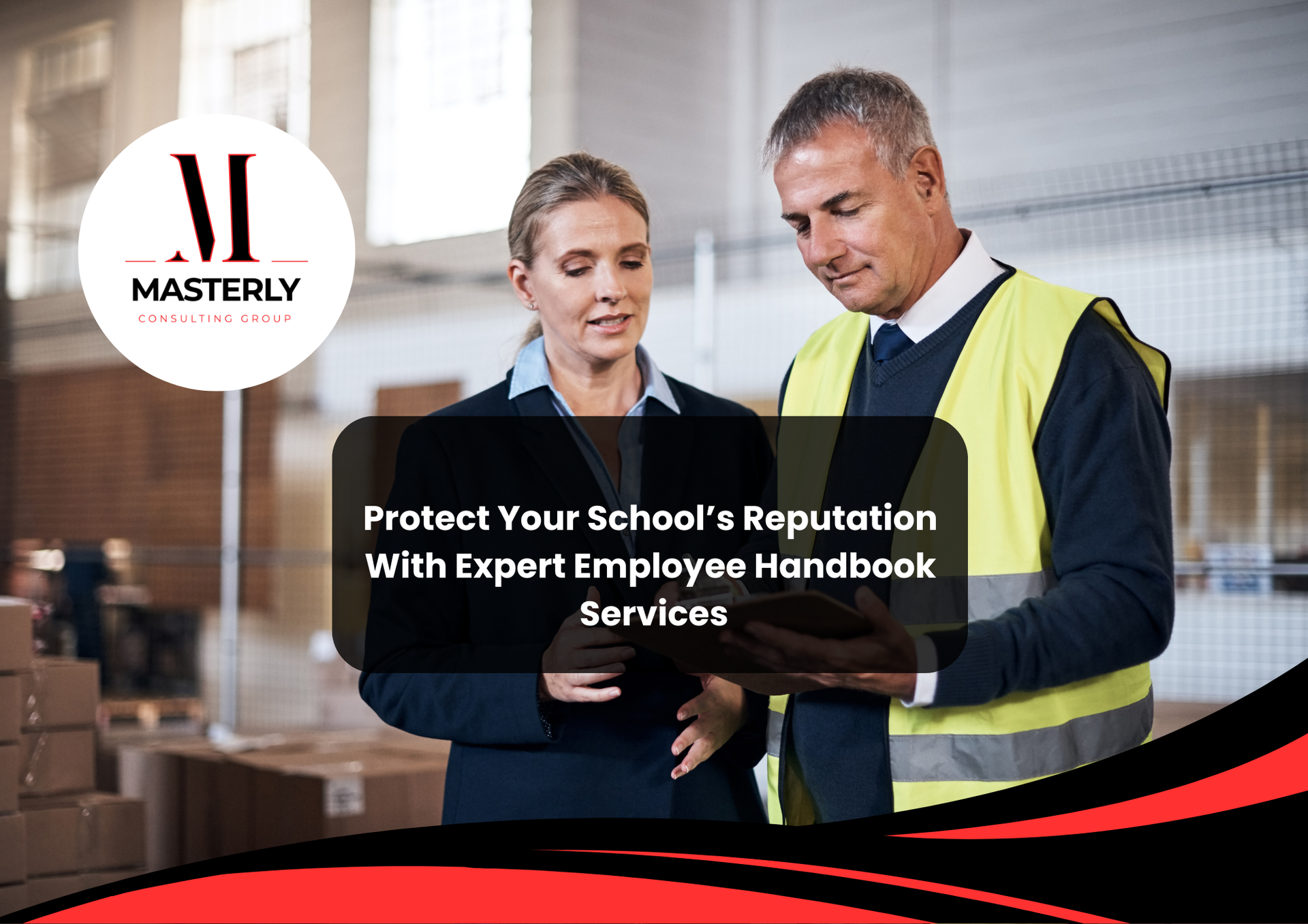 HR professional creating an employee handbook for workplace compliance.