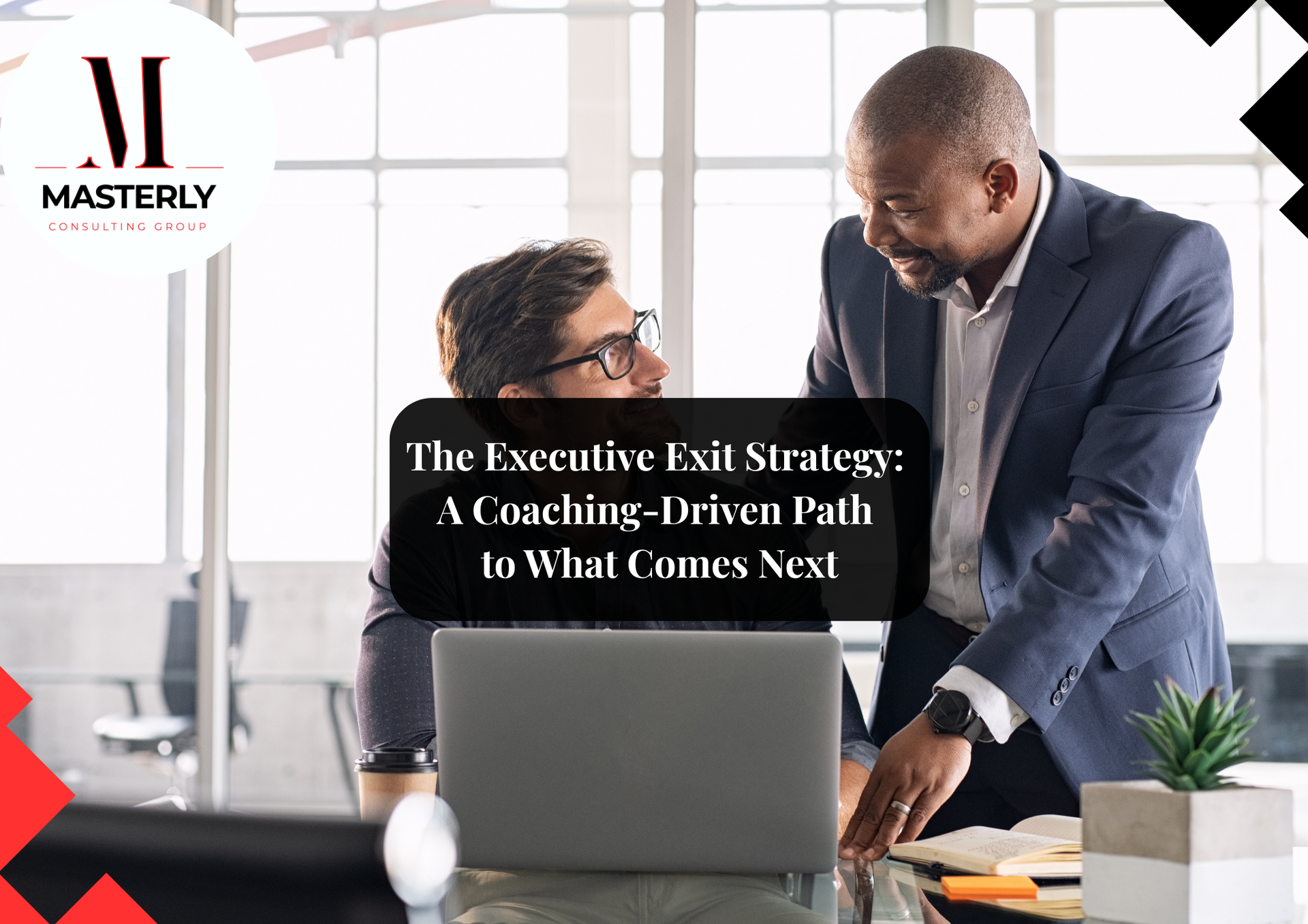 Executive coaching session focused on leadership development.