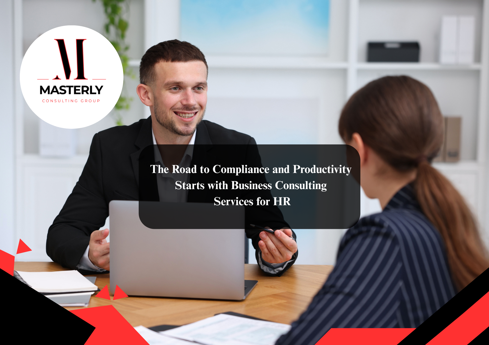 Human resources consulting company meeting with business team.