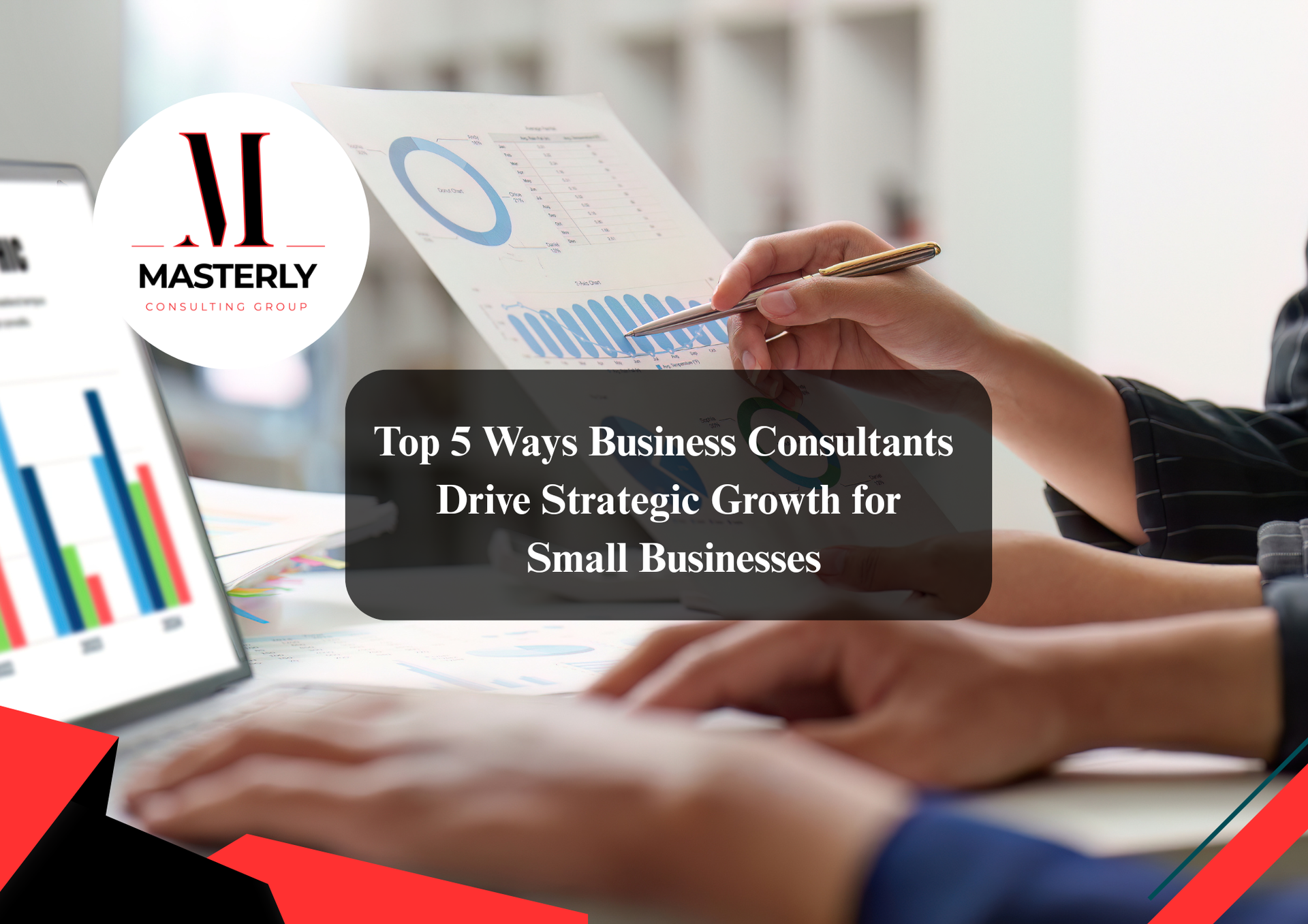 Business consultants meeting with company team to plan strategy.