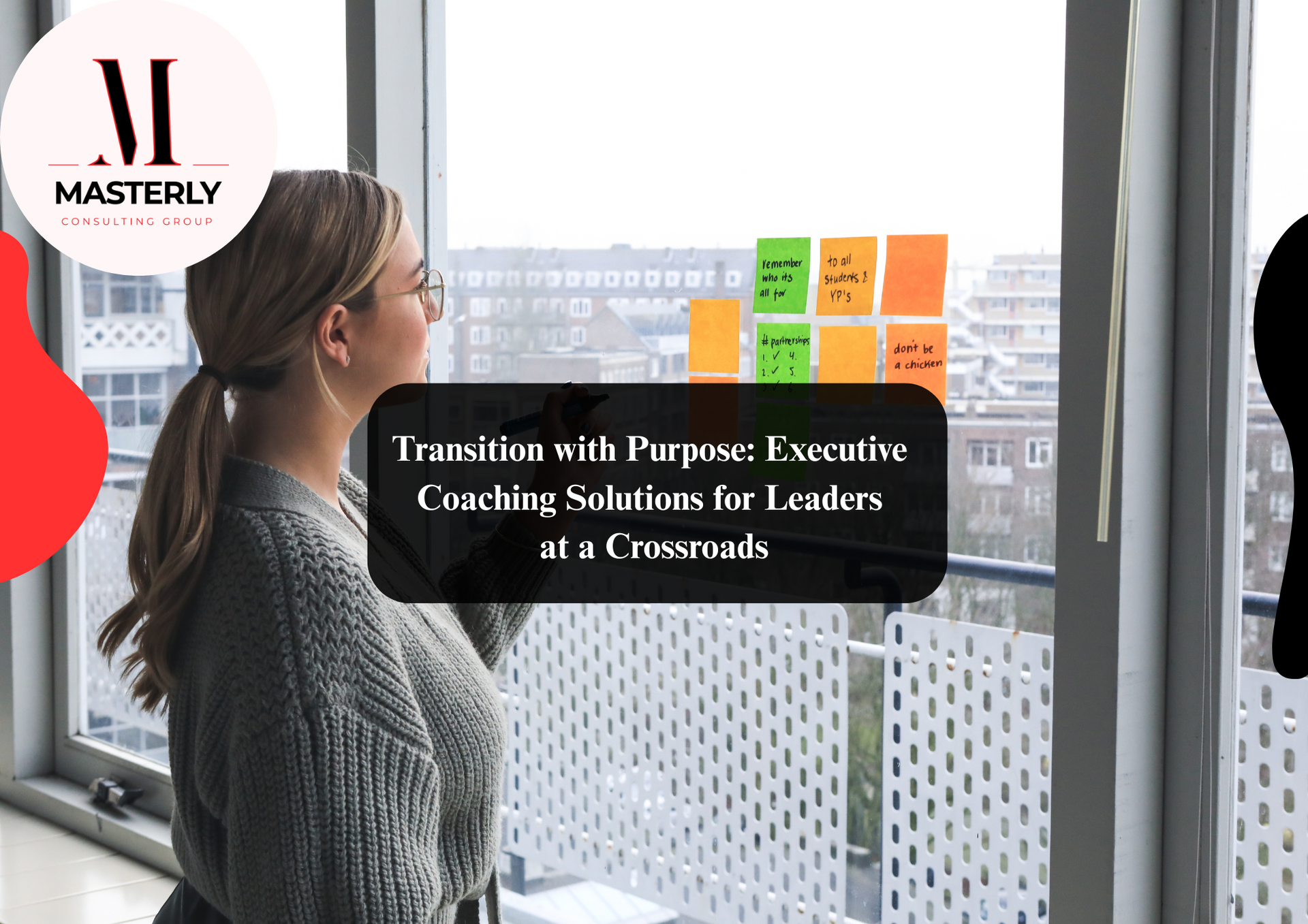 Executive coaching for leadership development.