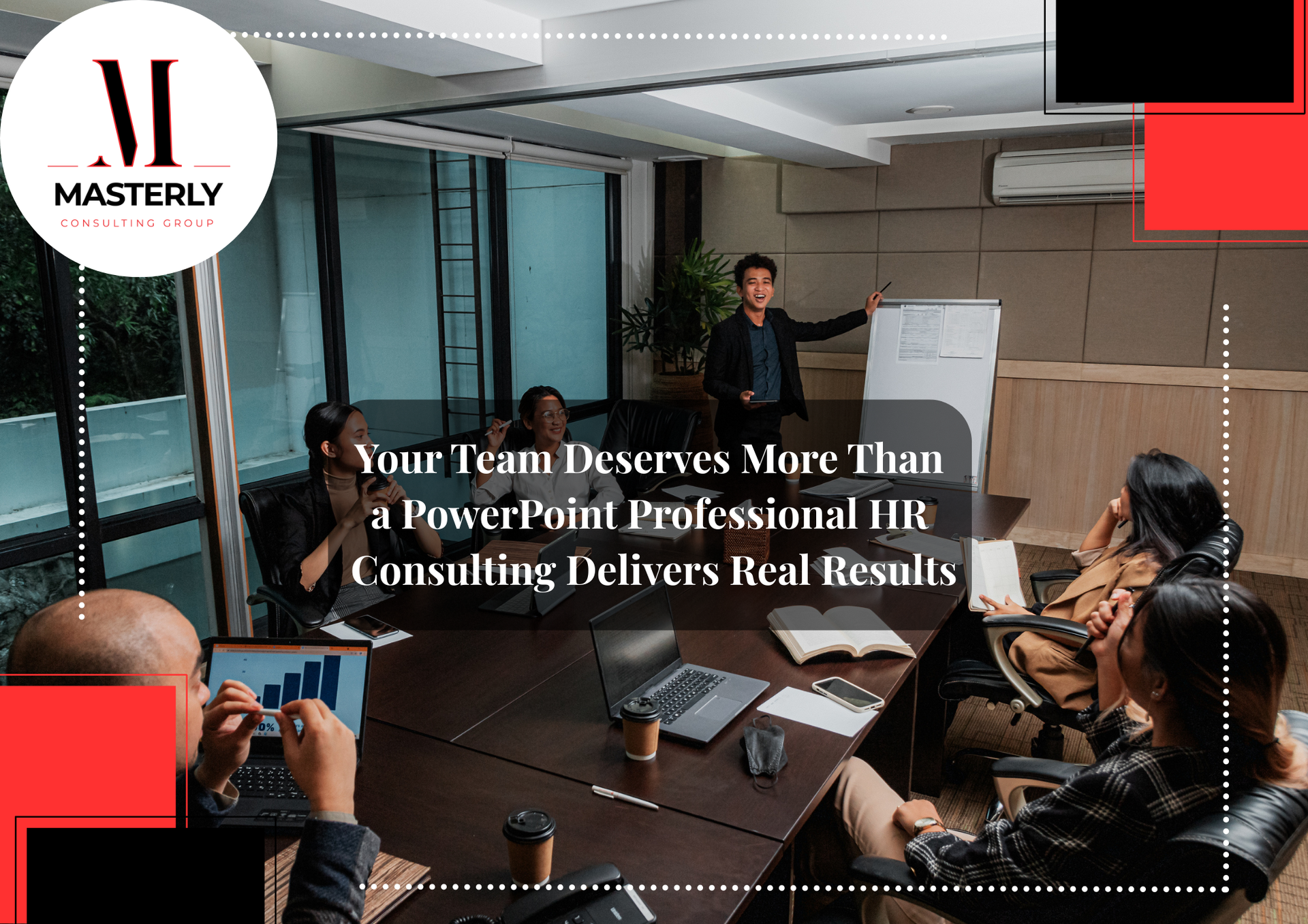 Team meeting at an HR consulting firm