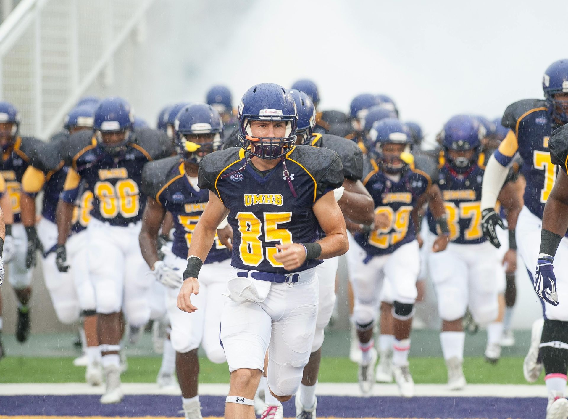 A group photo of the athletes.