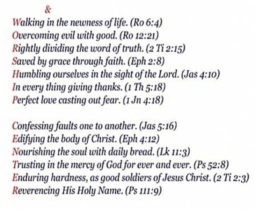 A list of bible verses about walking in the newness of life