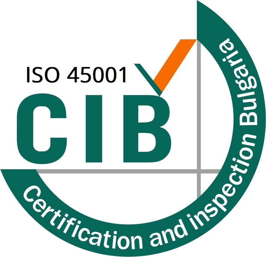 Un logo per la certificazione e l'ispezione iso 45001