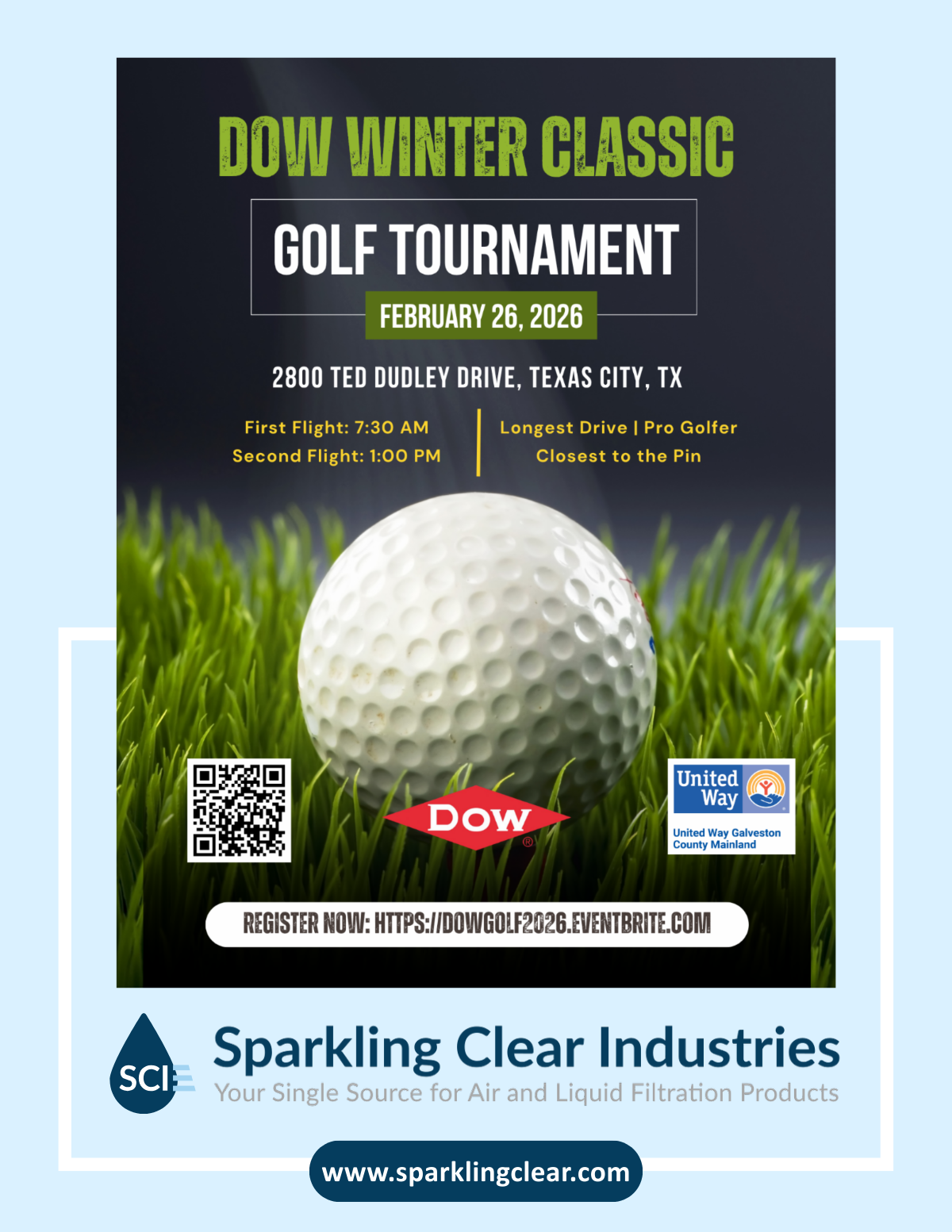 Golf tournament poster: