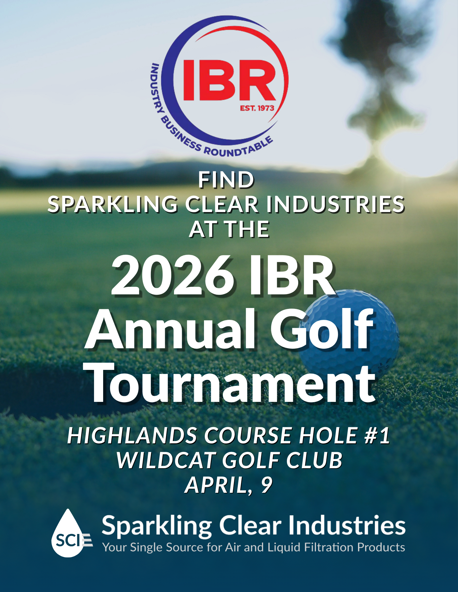 Find Sparkling Clear Industries at the 2026 Annual Industry Business Roundtable Golf Tournament