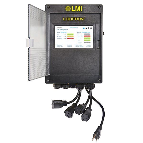 A black box with the word lmi on it