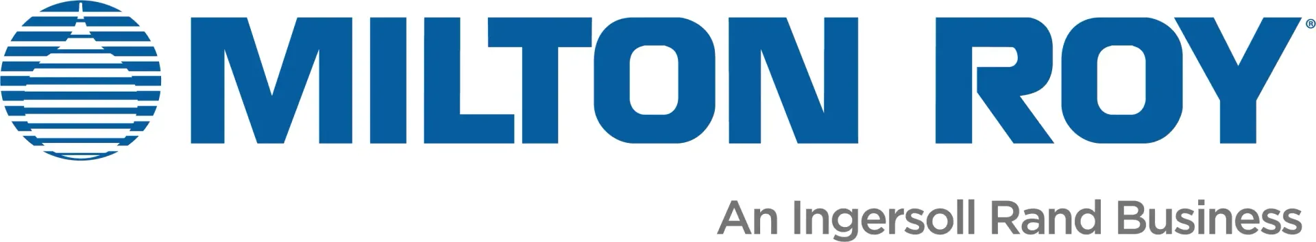 A logo for milton roy an ingersoll rand business