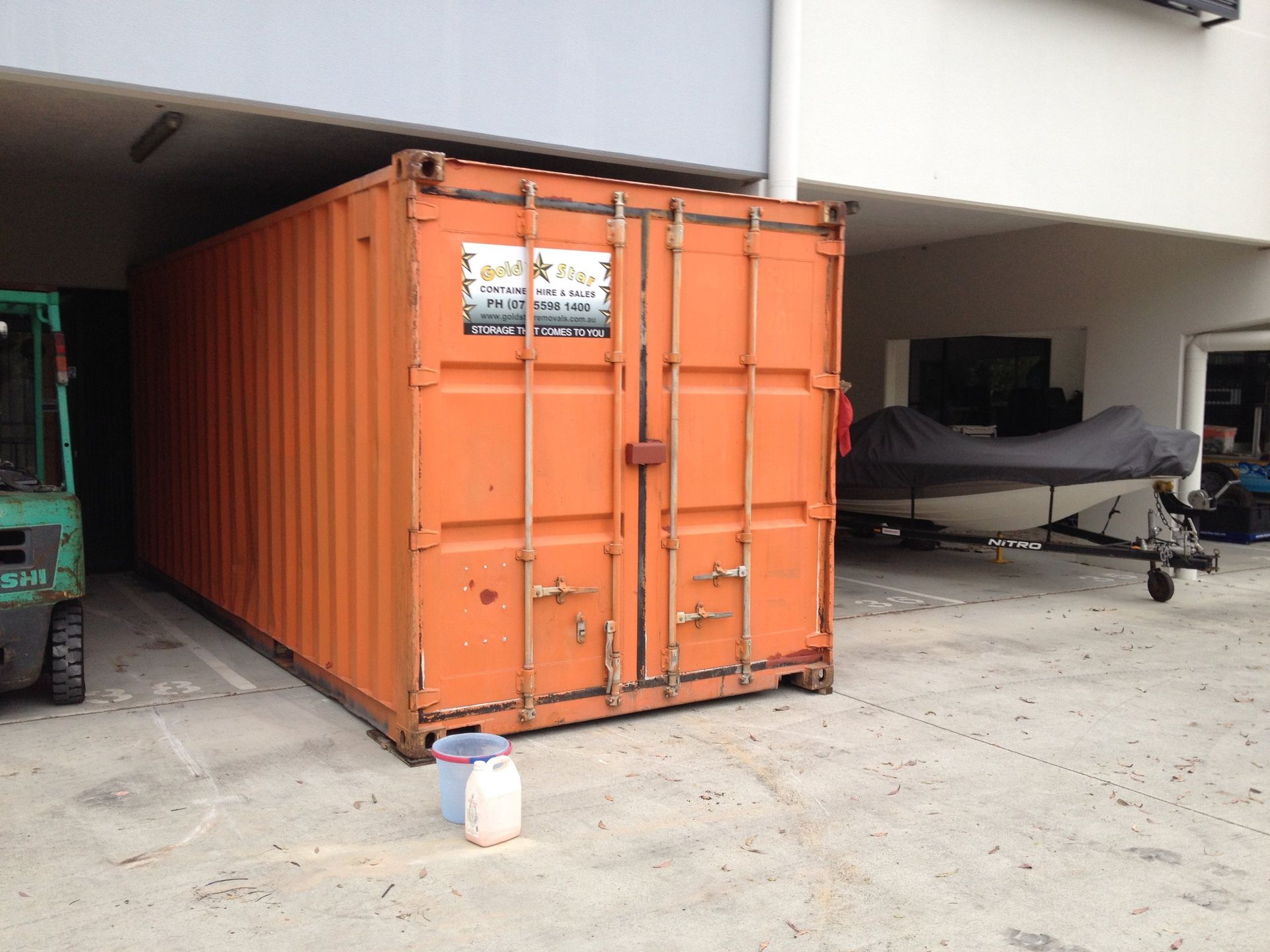secured large containers