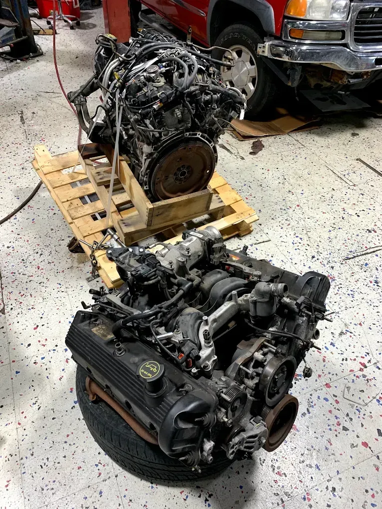 Engine Block on Floor | Pit Stop Zachary