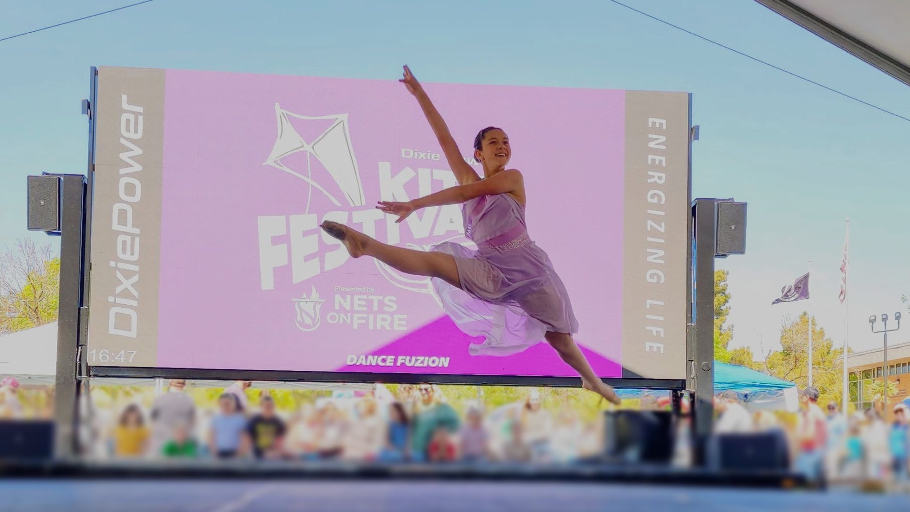 Dance Fuzion performing at St. George Kite Festival 2025