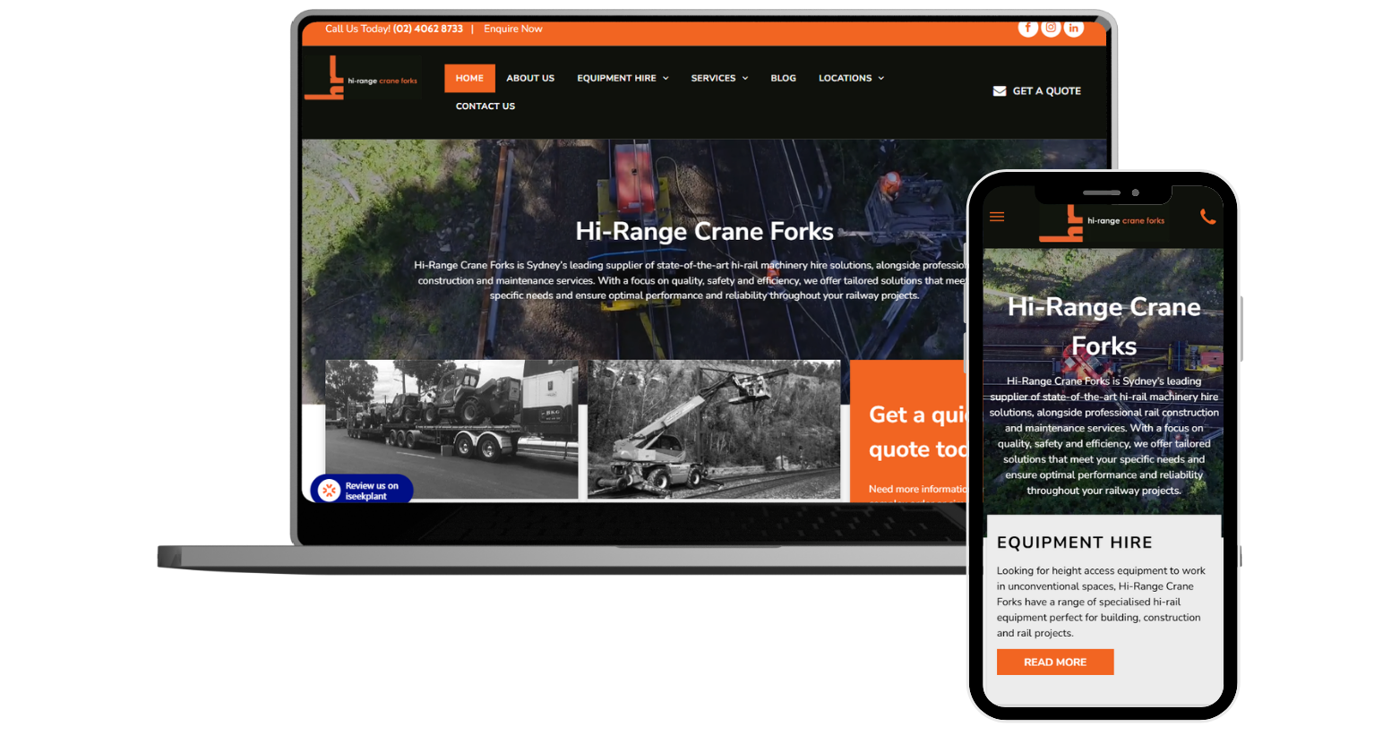 Hi-Range Crane Forks