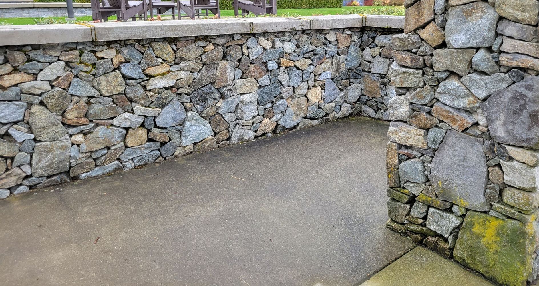 blast rock retaining walls