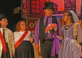 CAA theatre students performing on stage