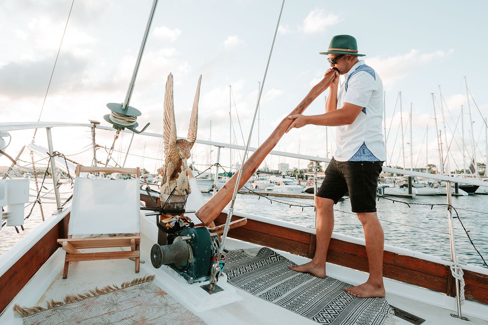 Saltwater Eco Tours, Mooloolaba Cultural Bushtucker Cruise, Didgeridoo, Native Food Experience