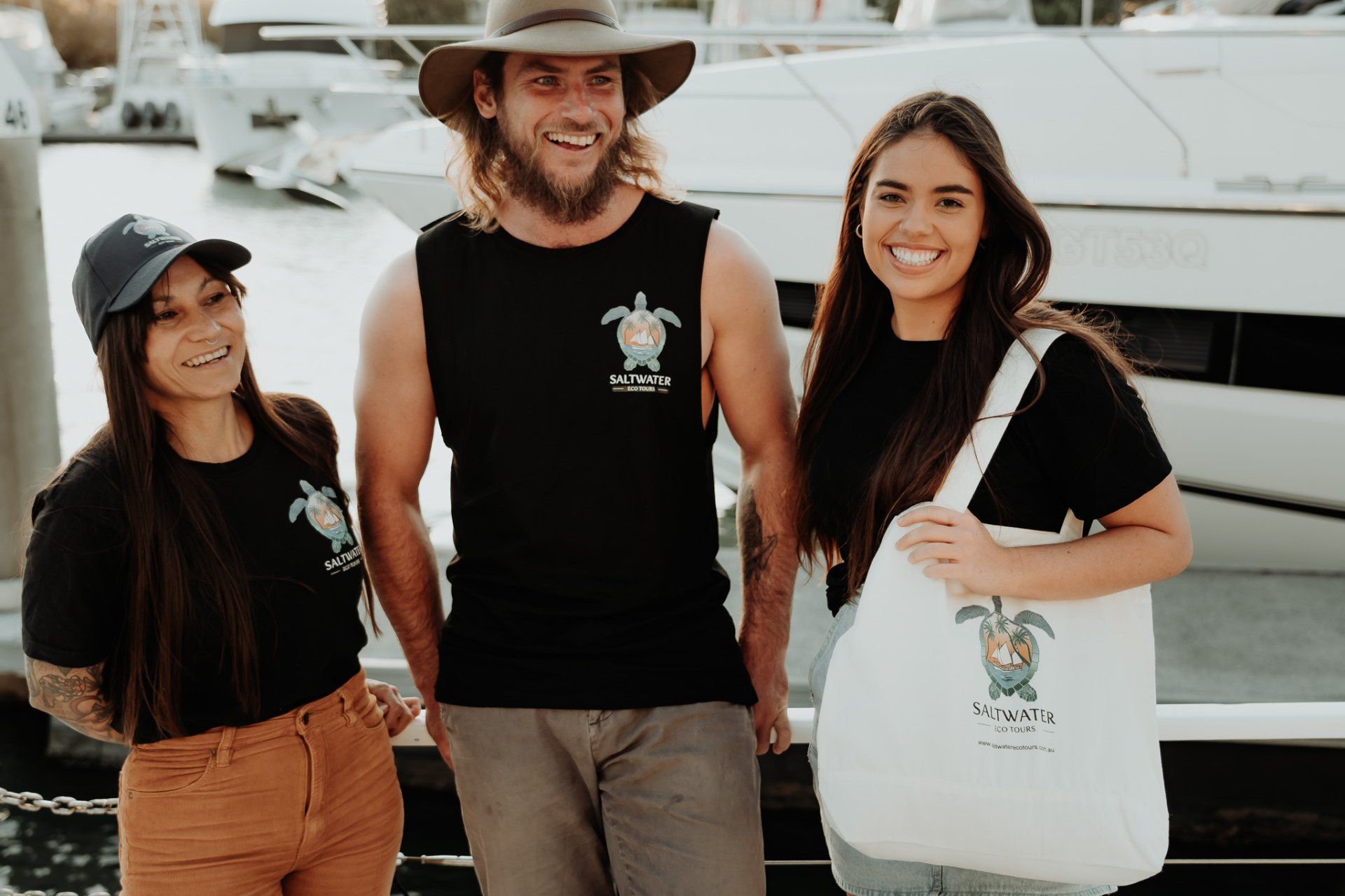 Saltwater Eco Tours Merch, Saltwater Experiences, Mooloolaba, Tank Top, Singlet, T-shirts