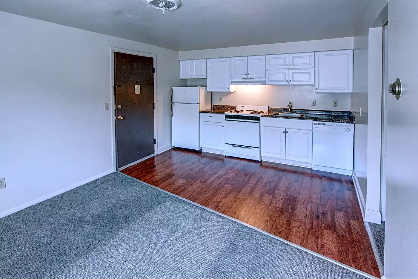 Kitchen and living room