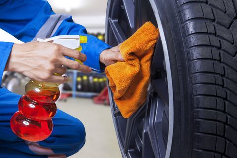Parts — Mechanic Cleaning Rims in Midland, MI