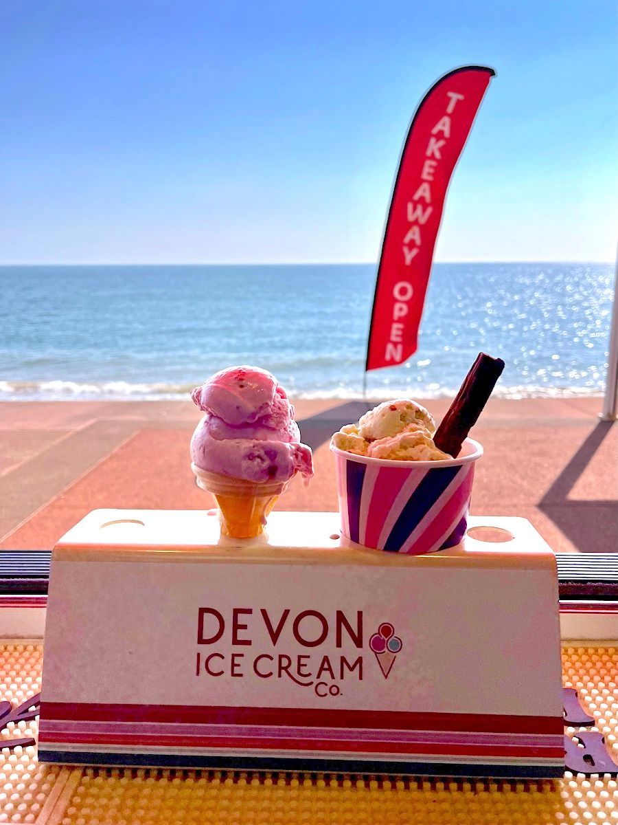 Ice cream on the beach
