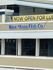 Blue Moon Fish Co. restaurant with 