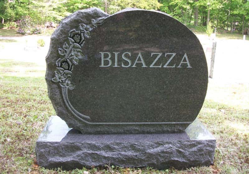 Gravestone with the name 