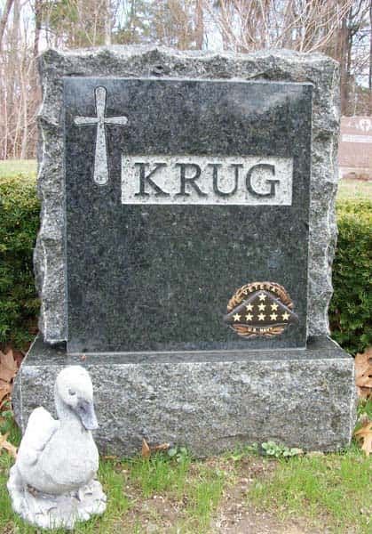 Gravestone with the name 