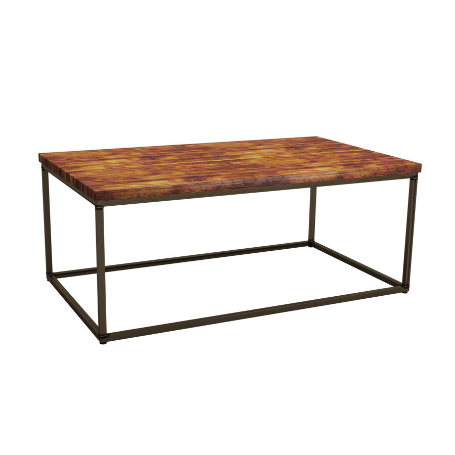 Byron Rustic Pine Rectangular Coffee Table