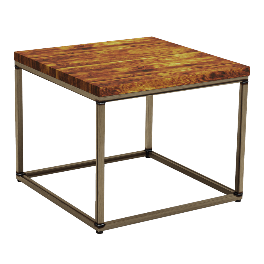 Byron Rustic Pine Square Coffee Table