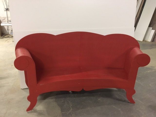 Red sofa