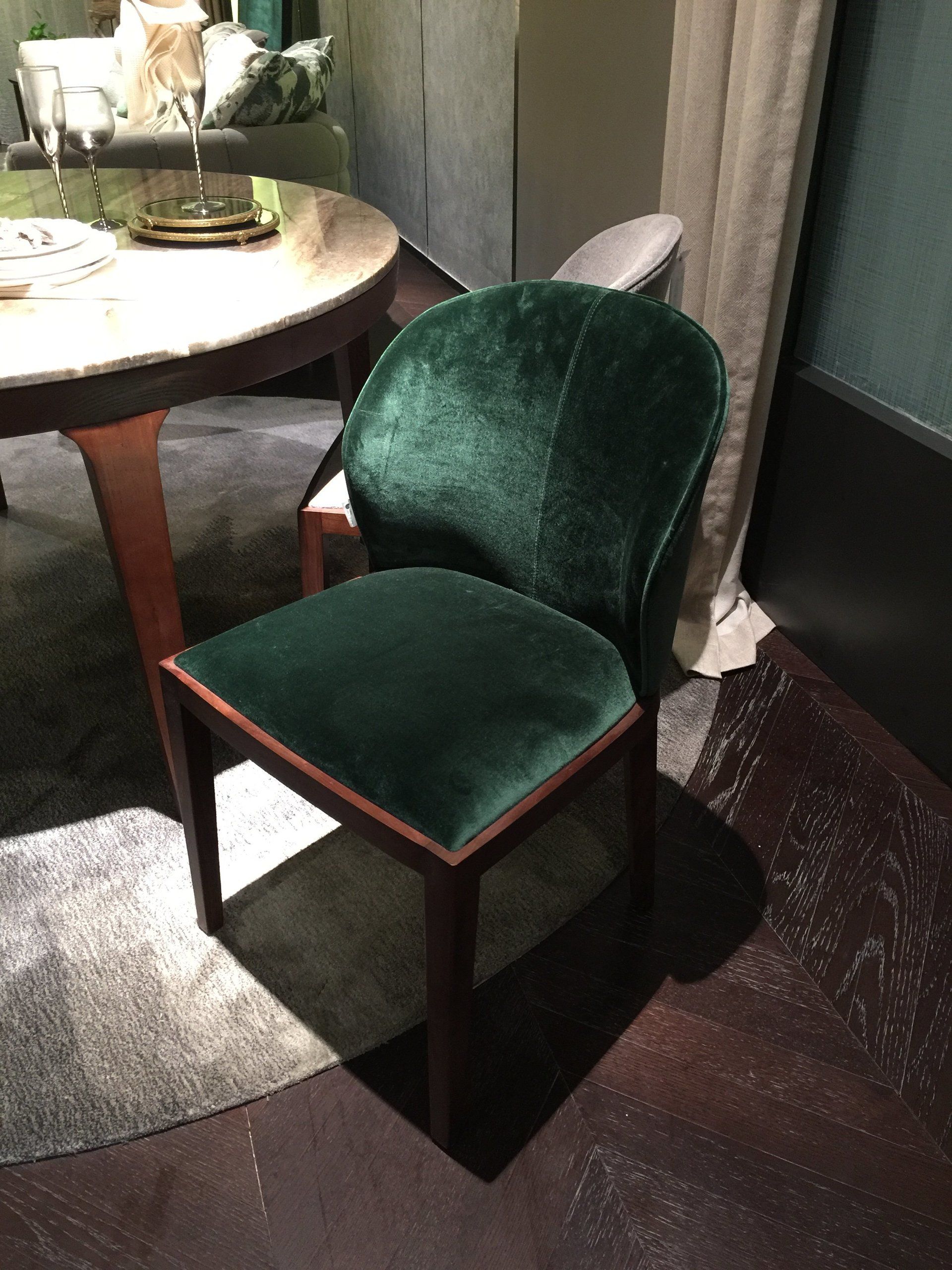 green chair