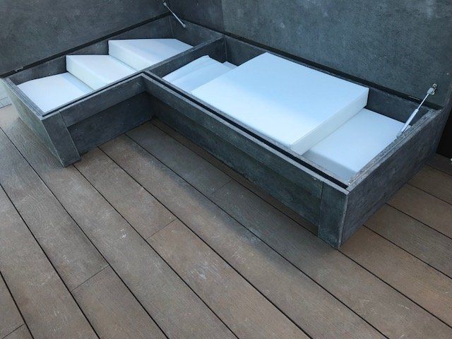 outdoor sofa top view