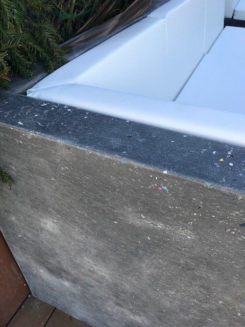 outdoor furniture angled