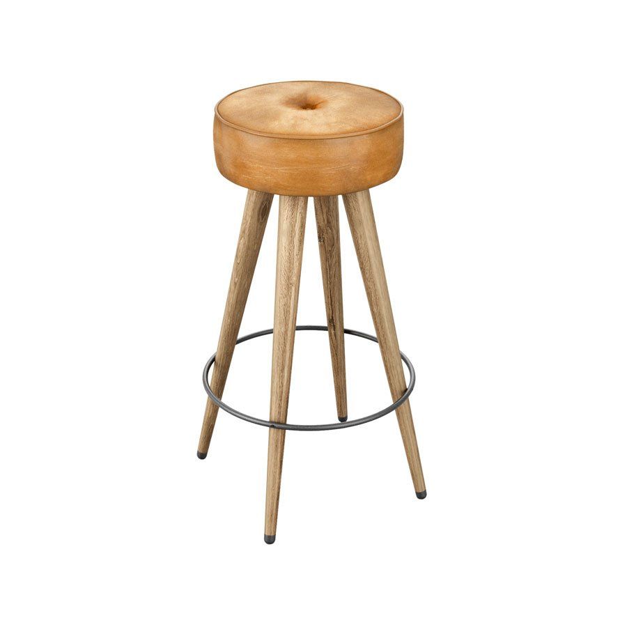 Vante High Stool  Bruciato Tan Leather