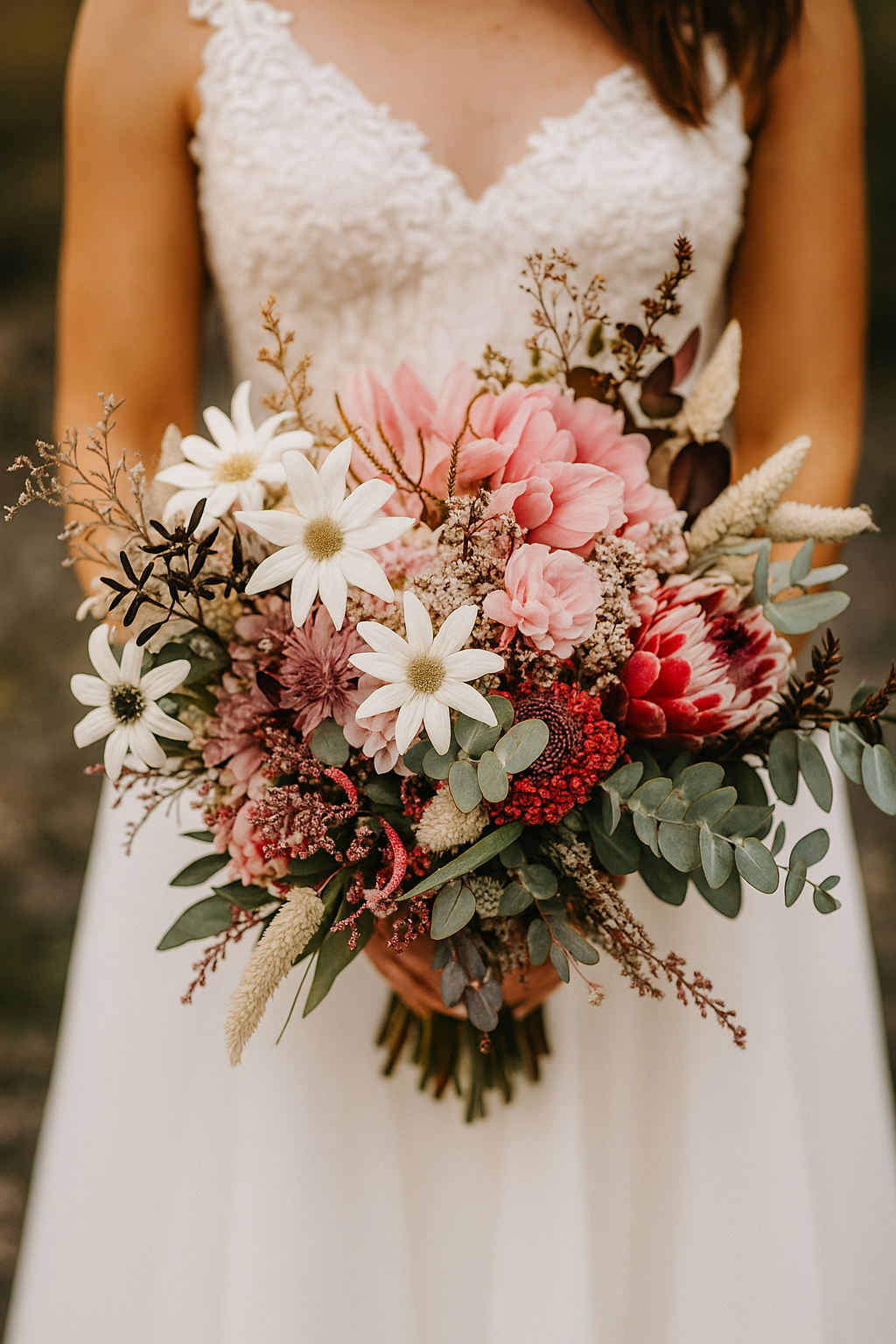 A Vase Filled With Flowers is Sitting on a Table — Flowers by Suzanne in Morpeth, NSW