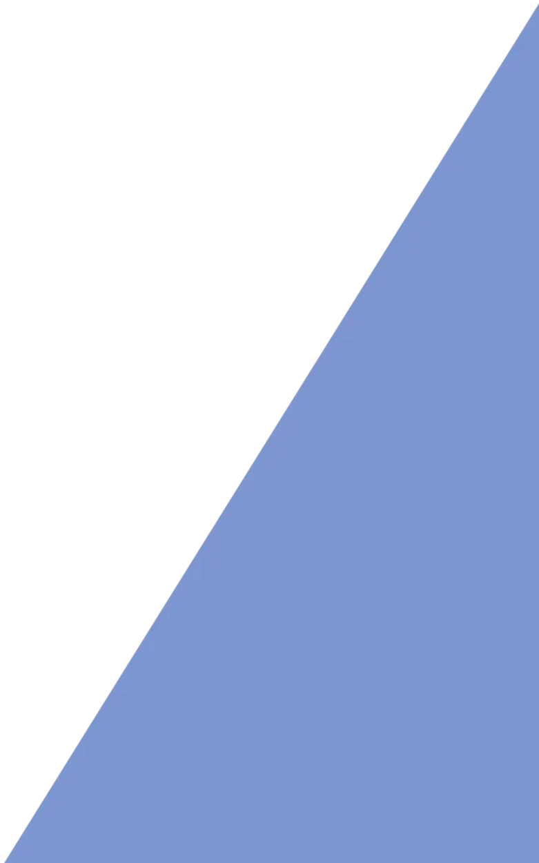 A brown and white triangle on a white background.