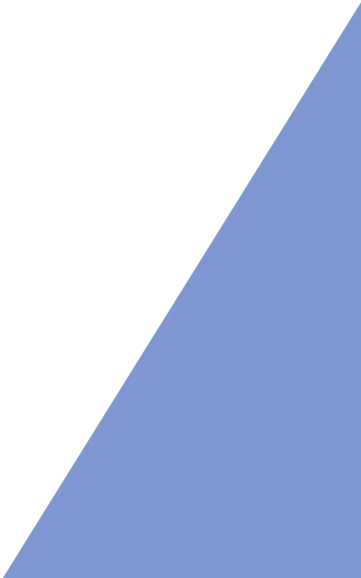 A brown and white triangle on a white background.