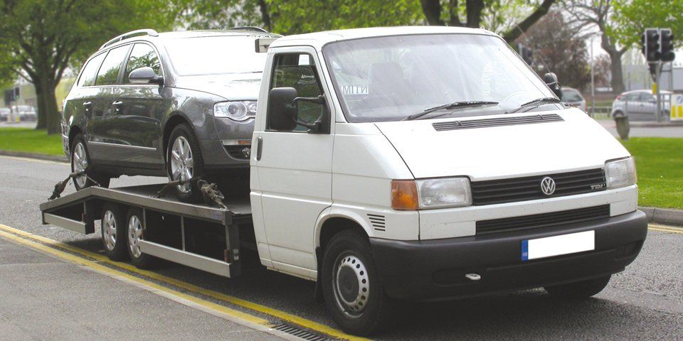 car being towed