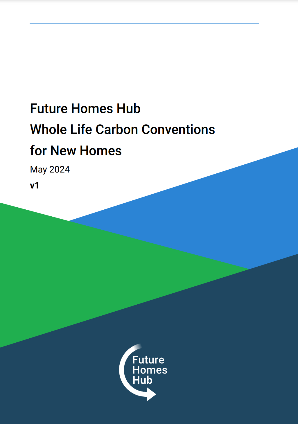 Whole-life carbon Conventions for new homes cover page