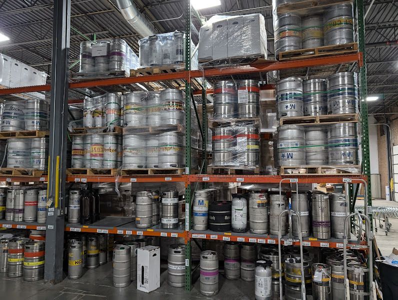 Beer keg storage rack in Greensboro, NC